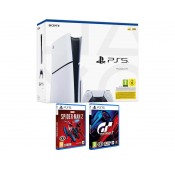 Consola PS5 (Slim) + Jogo Spider-Man 2 + Jogo Gran Turismo 7